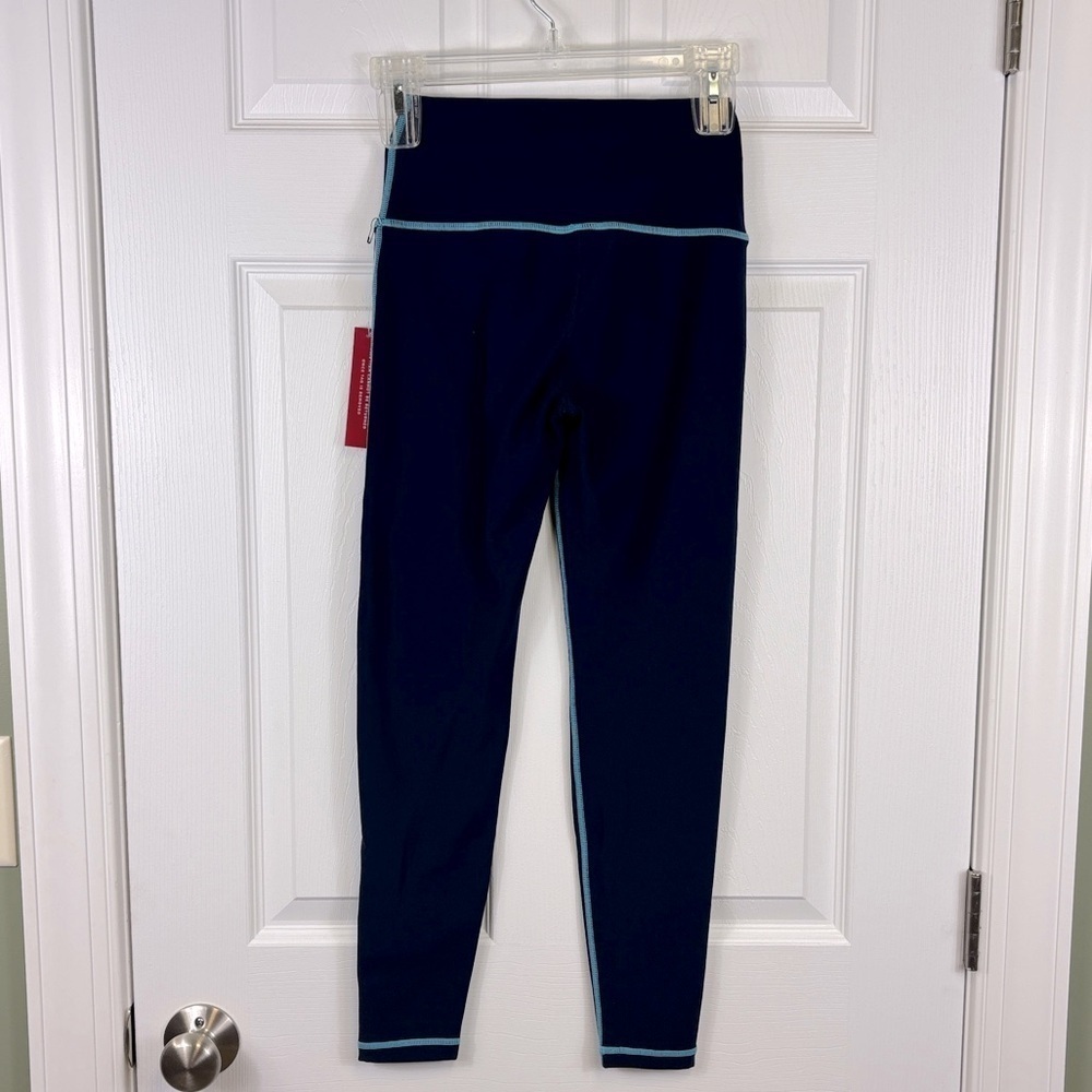 NWT Carbon38 navy high rise legging fleece back sz sm - Picture 10 of 10